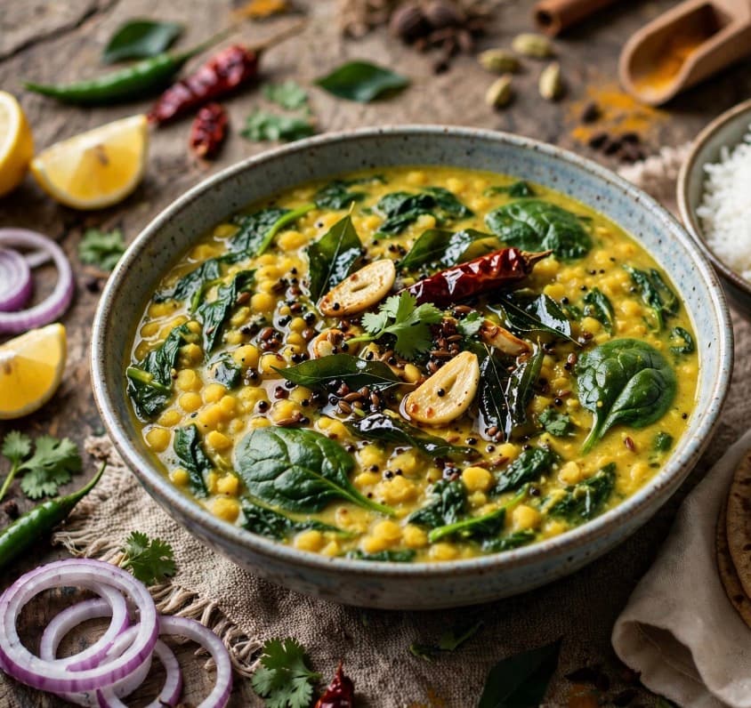 Arhar Dal with Spinach