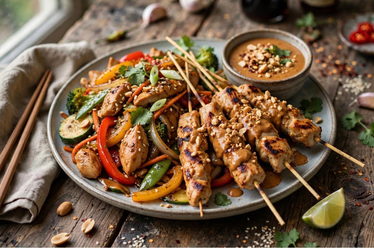 Chicken Satay Stir Fry